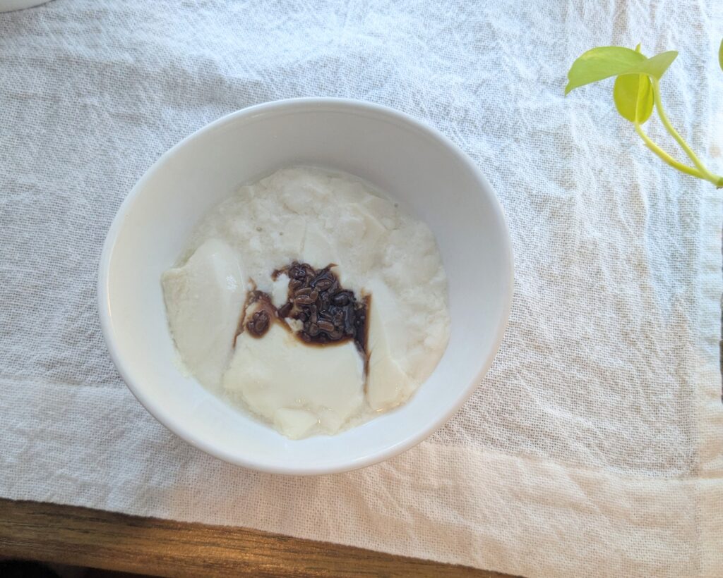 おぼろ豆腐醤油麹掛け